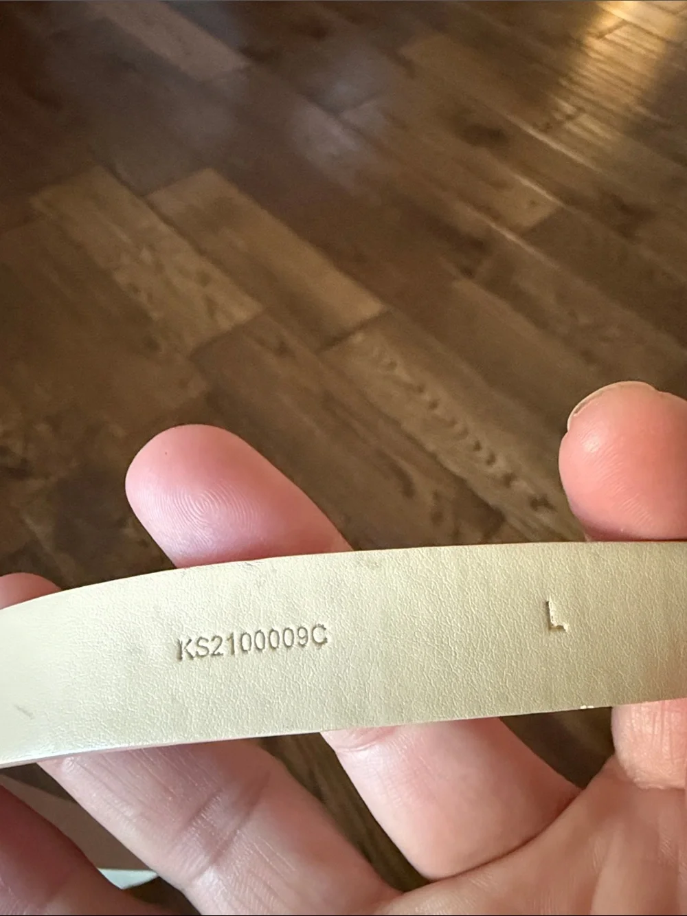 kate spade Pale Pink Leather Logo Buckle Belt